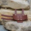 Leather Broadsword Frog - Brown