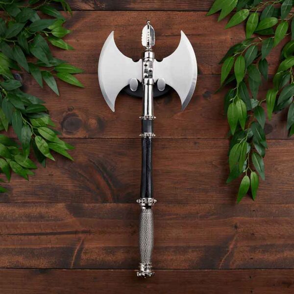 Two-Blade Fantasy Fighting Axe