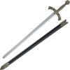 Black Crusader Sword With Scabbard