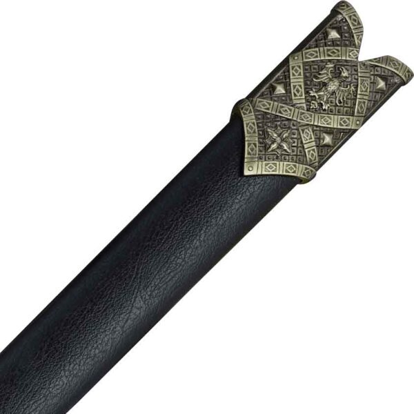 Black Crusader Sword With Scabbard