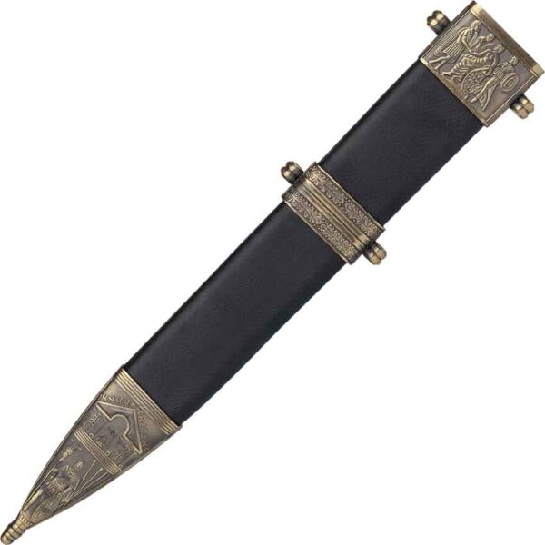 Roman Gladius Sword with Ornate Scabbard