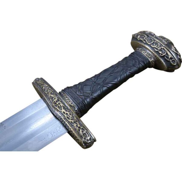 Damascus Einar Viking Sword with Scabbard and Belt