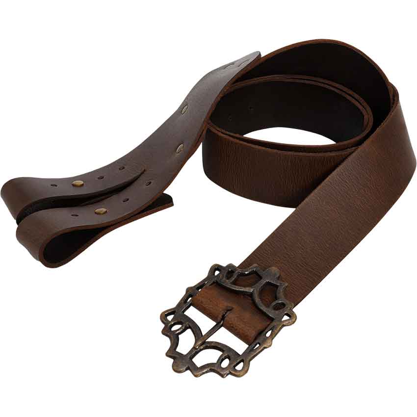 Pirate's Leather Baldric - Brown